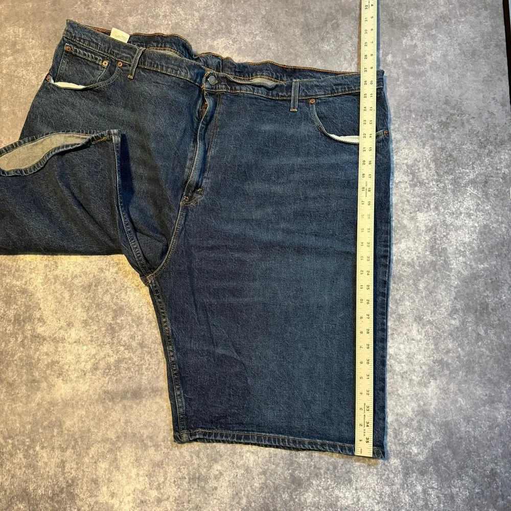 Levis 569 Loose Straight Denim‎ Shorts Mens Blue Jean Shorts 54W Big & Tall